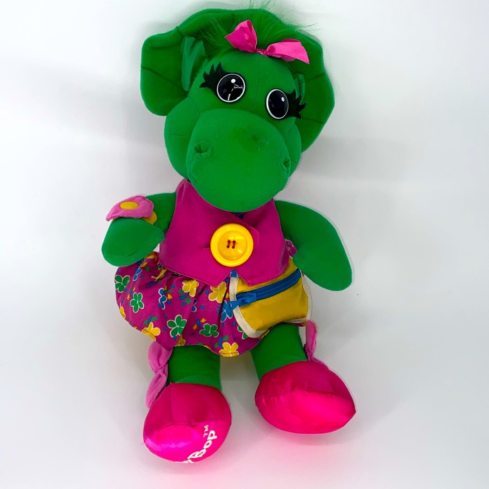 Baby Bop Barney & Friends 1992 Vintage Talk n Dress‎ Good Working Condition